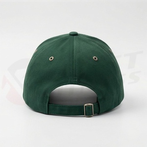 หมวกเบสบอลผ้าฝ้ายสีเขียวเข้มแบบเรียบง่าย สไตล์ลำลอง เหมาะสำหรับวิ่ง ออกกำลังกาย ระบายอากาศได้ดี - Product Image 2