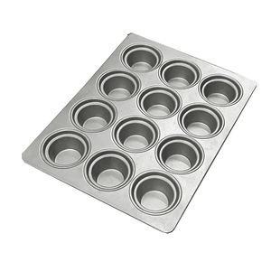 ถาดอบมัฟฟินทรงสี่เหลี่ยมขนาดเล็ก 12 ช่อง เคลือบสารกันติด คุณภาพสูง เกรดอาหาร ใช้กับเตาอบได้ เหมาะสำหรับการอบขนมในระดับอุตสาหกรรม - Product Image 1