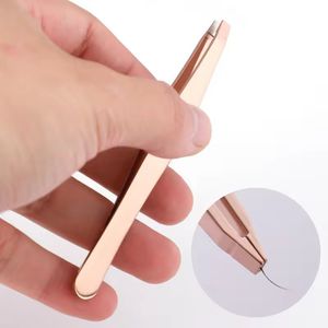Juego de Pinzas para Pestañas de Acero Quirúrgico MORJE, Punta Suave, Herramientas de Maquillaje de Precisión, 5 Colores - Product Image 6