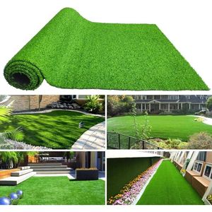 Césped Artificial Grueso de 1.5m x 3m para Jardín, Patio, Balcón, con Base de Goma, 100% Sintético - Product Image 1