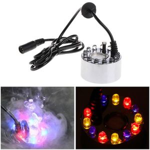 12 LED Ultrasonic Light Fogger Water Fountain Pond with LED Lighting for Outdoor Decorations - Product Image 1