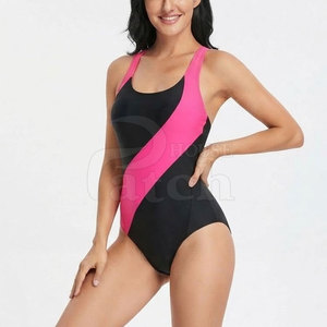 Traje de Baño de Una Pieza para Mujer, Diseño Deportivo, Secado Rápido, Tejido Elástico, Ropa de Entrenamiento para Playa - Product Image 4