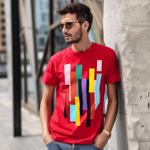 Camiseta Personalizada de Cuello Redondo y Manga Corta para Hombre, 60% Bambú, 40% Algodón, 100% Serigrafía, Estilo Casual, Tejido de Punto - Product Image 5