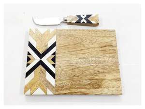 Tabla de Cortar de Madera de Acacia y Resina Ecológica de Lujo para Cocina, Tamaño Grande, Venta al por Mayor - Product Image 5