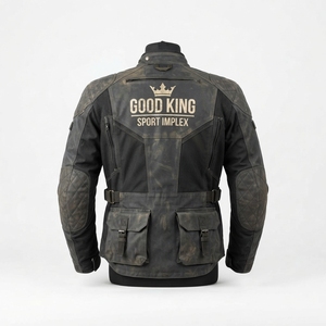 Chaqueta de Motociclismo Deportiva y Elegante para Invierno, con Cuello Alto, Cuero de Alta Calidad, Transpirable, Impermeable y Resistente al Viento - Product Image 2