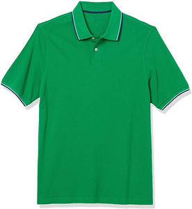 Camiseta Polo de Manga Corta para Hombre, Cómoda, Lisa, de Algodón, Tejido Transpirable, Disponible al por Mayor - Product Image 5