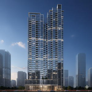 Meuble-lavabo de salle de bain autoportant moderne personnalisé JY Vietnam, en bois et MDF de luxe, avec miroir et vasque en céramique - Product Image 1