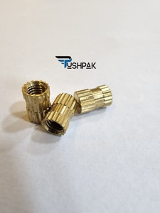 Inserts filetés en laiton à tête fendue pour compression, dimensions métriques et impériales, fixation pour applications industrielles générales - Product Image 3