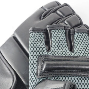 Premium Quality Leather Waterproof MMA <b>Gloves</b> Half Finger Adult Use Customizable - Product Image 3