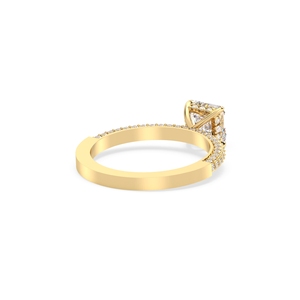 Anillo de compromiso REYES al por mayor, certificado por IGI, oro sólido de 14k, diamante cultivado en laboratorio con corte HPHT CVD, para mujer, joyería fina de lujo. - Product Image 6