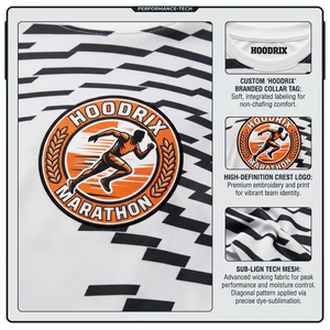 T-shirt de finisseur de marathon en gros, design personnalisé, en polyester léger, respirant, pour la course et les événements sportifs - Product Image 6