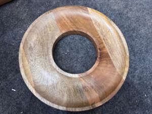 Bandeja de madera tradicional premium para desayuno, comida, bebidas, té, café, organizador decorativo multiusos, plato hecho a mano. - Product Image 4