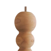 Table d'appoint en bois massif sculpté Smart Art, pieds en bois, 16 pouces, en pin, mini tabouret, mobilier d'extérieur, design moderne, robuste