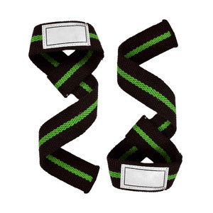 Sangles de levage en coton robustes pour la musculation, support professionnel pour les poignets en salle de sport, pour les soulevés de terre et la force athlétique - Product Image 4