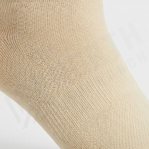 Crew <b>Socks</b> Beige Solid Color Cotton Knitted Breathable Daily Wear Adult Spring Casual <b>Socks</b> - Product Image 5
