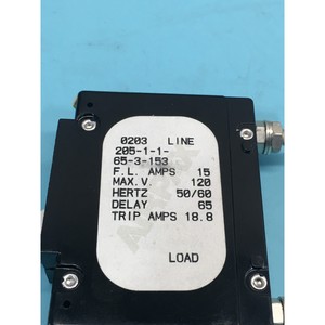 AMAT 0680-01010 CB Mag 1P 120VAC 15 A50/60Hz - Equipo y Piezas de Semiconductores de Confianza de Marca Global - Product Image 6