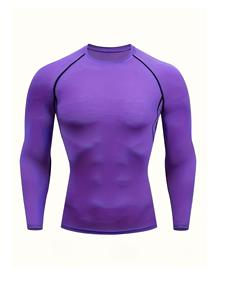 Camiseta Deportiva de Compresión de Manga Larga para Hombre, Camisetas de Compresión Ajustadas y Ligeras - Product Image 1