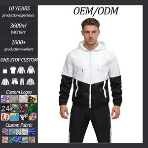 Ensemble survêtement molletonné pour homme OEM personnalisé, nouveau, contrasté, haute qualité - Product Image 3