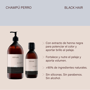 Söfure 1000ml Shampoo per cani per capelli neri prodotti per la toelettatura di animali domestici - Product Image 2