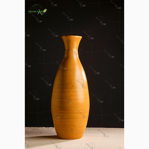 แจกันดอกไม้ทำจากไม้ไผ่ที่ทำด้วยมือเป็นมิตรกับสิ่งแวดล้อมทำจากเวียดนาม - Product Image 3