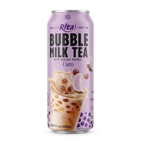 Rita - Bebida de Té con Leche y Burbujas Original en Lata de 490 ml, con Perlas de Konjac y Tapioca Boba, Venta al por Mayor, Marca Privada, Suministro OEM ODM