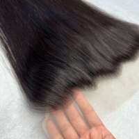 Vente en gros de toupets de cheveux raides, mèches de cheveux humains vietnamiens ultra-lisses, extensions de cheveux humains bruts 12A, expédition mondiale