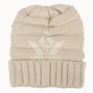 Pink Hand Knitted <b>Beanie</b> <b>Hat</b> Solid Color Warm <b>Slouchy</b> Style for Adults Unisex Casual Winter Wear 56-58CM - Product Image 4