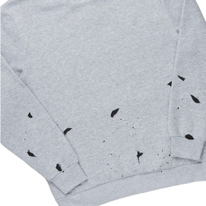 Sweat-shirt décontracté gris en coton pour homme à manches longues avec imprimé dégradé, coupe classique, idéal pour l'automne, avec cordon de serrage et poches latérales - Product Image 5