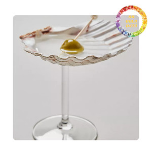 Verre à vin en coquillage, fait main, en coquille naturelle, pour vin, cocktails et décoration de maison de style côtier, vente en gros - Product Image 1