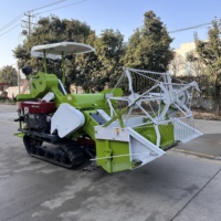 Moissonneuse-batteuse multifonctionnelle mini 25 CV avec transmission par engrenages pour la récolte du riz, du blé et des céréales