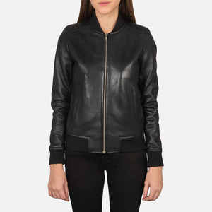 Women Cropped Leather <b>Jacket</b> Trendy Biker Fashion With Smooth <b>Zipper</b> Closure And Soft Inner Comfort - Product Image 3