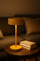 Neues Design Moderne Wiederaufladbare Kabellose LED-Tischlampe mit ABS 1200mAh Akku Ovaler Schirm Touch-Steuerung & Dimmbar