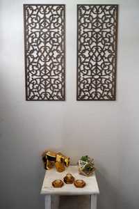 Porte-bougies en bois modernes pour bougies chauffe-plat |   Décoration géométrique en bois faite à la main |   Décoration d'intérieur minimaliste - Product Image 2