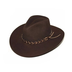Sombrero de Vaquero de Cuero Marrón - Product Image 1