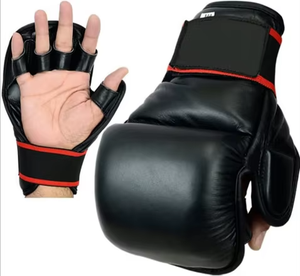 Guantes de MMA Premium con Logotipo Personalizado, Cuero PU Ecológico, Transpirables, Ligeros, Duraderos, Cierre de Gancho y Bucle, para Entrenamiento, Sparring y Combate - Product Image 2