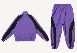 Conjuntos de chándal cortavientos de alta calidad para hombre, chaqueta impermeable para correr al aire libre con bolsillo con cremallera, traje cortavientos reflectante - Product Image 2