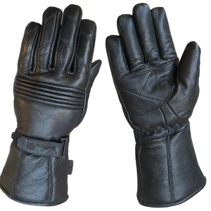 Gants de moto en cuir légers, compatibles écran tactile, respirants, antidérapants, anti-chute, avec fermeture auto-agrippante, pour la pêche et les activités de plein air - Product Image 4