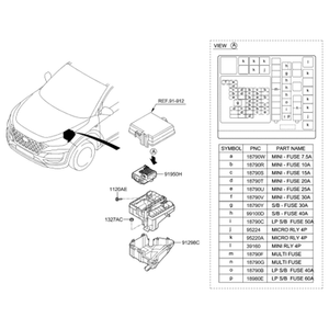 Fusibles y Cajas de Fusibles Nuevas para Sportage 1898009600 - Product Image 2