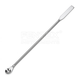Espátula de Acero Inoxidable con Acabado Espejo y Punta Redondeada para Muestreo de Reactivos de Laboratorio - Product Image 1