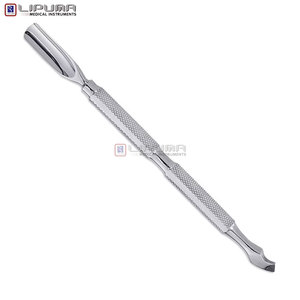 Durable Stainless Steel Curved Blade Cuticle Pusher Long Handle <b>Blackhead</b> Acne <b>Extractor</b> Callus Remover <b>Tool</b> for Thick Toenails - Product Image 3