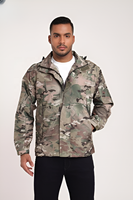 Veste de terrain camouflage pour homme ODM/OEM, col montant, fermeture éclair sur le devant, poignets ajustables, design personnalisable, respirante, séchage rapide