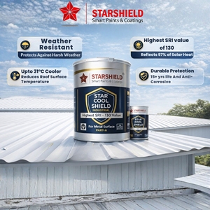 Pintura Reflectante Resistente al Calor a Base de Poliuretano Industrial STARSHIELD Star Cool Shield para Techos Metálicos - Revestimiento de Ahorro Energético - Product Image 5
