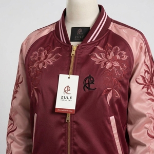 <b>Women's</b> Winter <b>Bomber</b> <b>Jacket</b> Premium Casual Outerwear Breathable Windproof Soft Polyester/Nylon Fabric <b>Lightweight</b> Full Zip - Product Image 5