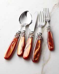 Ensemble de couteaux à fromage en argent avec manche en résine cristal améthyste, fourchettes de service et spatules en acier inoxydable pour la table, idéal pour les fêtes et les dîners - Product Image 3