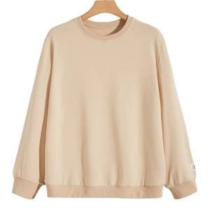 เสื้อสเวตเชิ้ตผ้าฝ้ายออร์แกนิคจากโรงงานโดยตรงสำหรับผู้หญิง สั่งทำโลโก้ได้ เนื้อผ้านุ่ม สไตล์สตรีทแวร์ คอลเลคชั่นฤดูหนาว รับผลิตแบบ OEM - Product Image 1