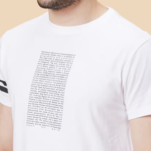 Men's <b>Plain</b> <b>White</b> Cotton T-<b>Shirt</b> OEM Custom Logo Printing Bulk Wholesale Cotton T-<b>Shirt</b> OEM Logo - Product Image 6