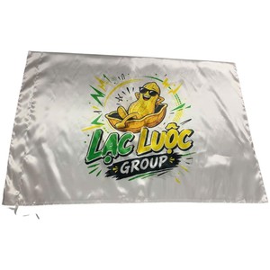 Drapeau Rectangulaire en Satin du Groupe FLC, Université Nationale Vietnamienne de Foresterie, avec Mât en Aluminium, Imprimé en Sérigraphie, Durable pour l'Extérieur - Product Image 2