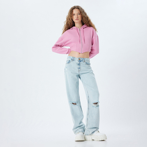 เสื้อฮู้ดโพลีเอสเตอร์/คอตตอน สตรีทแวร์ฤดูหนาว ผ้าฟลีซหนา 500 กรัม มีกระเป๋า พิมพ์ลายดิจิทัล ระบายอากาศได้ดี ODM - Product Image 3