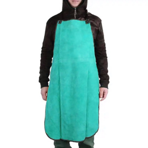 High Quality Cowhide Split Leather Welding Cleaning Tools Accessories Custom Logo <b>Apron</b> for Firefighting Household Welder Use - Product Image 4
