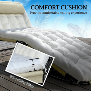 Chaises longues pliantes confortables pour la détente en plein air - Product Image 6